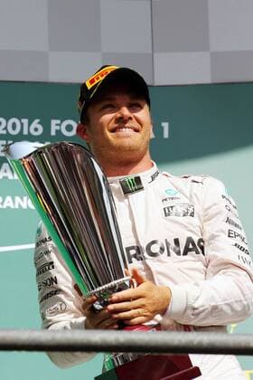 Formel 1, GP von Belgien, Sieger Nico Rosberg Belgian Grand Prix, Spa Francorchamps 25 - 28 August 2016 Race winner Nico Rosberg (GER) Mercedes AMG F1 celebrates on the podium. 28.08.2016. Race 