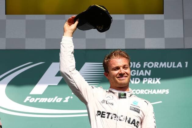 Formel 1, GP von Belgien, Sieger Nico Rosberg Belgian Grand Prix, Spa Francorchamps 25 - 28 August 2016 1st place Nico Rosberg (GER) Mercedes AMG Petronas F1 W07. 28.08.2016. Race 