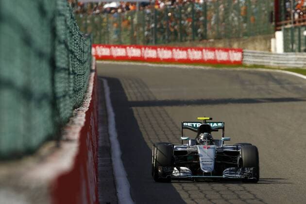 Formel 1, GP von Belgien, Sieger Nico Rosberg Motorsports: FIA Formula One World Championship WM Weltmeisterschaft 2016, Grand Prix of Belgium, 6 Nico Rosberg (GER, Mercedes AMG Petronas Formula One Team), xHOCHxZWEIx