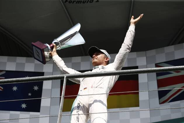 Formel 1, GP von Belgien, Sieger Nico Rosberg Motorsports: FIA Formula One World Championship WM Weltmeisterschaft 2016, Grand Prix of Belgium, 6 Nico Rosberg (GER, Mercedes AMG Petronas Formula One Team), xHOCHxZWEIx