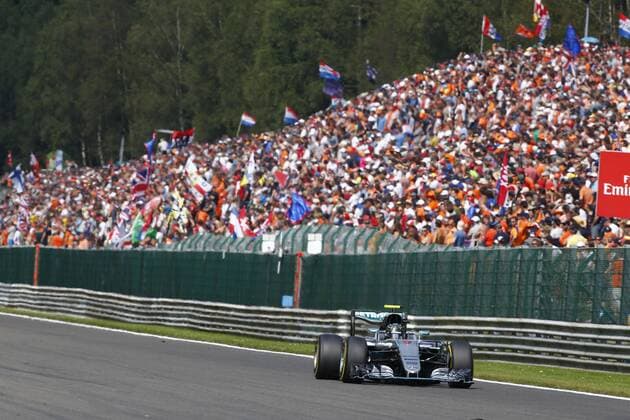 Formel 1, GP von Belgien, Sieger Nico Rosberg Motorsports: FIA Formula One World Championship WM Weltmeisterschaft 2016, Grand Prix of Belgium, 6 Nico Rosberg (GER, Mercedes AMG Petronas Formula One Team), xHOCHxZWEIx