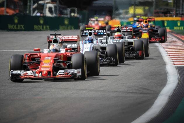 Spa 28 08 2016 GP F1 Belgique Diamnche Course Vettel N°5 Ferrari FORMULE 1 : Grand Prix de Belgique - Course - Spa-Francorchamps - 28 08 2016 PhotoNews Panoramic 