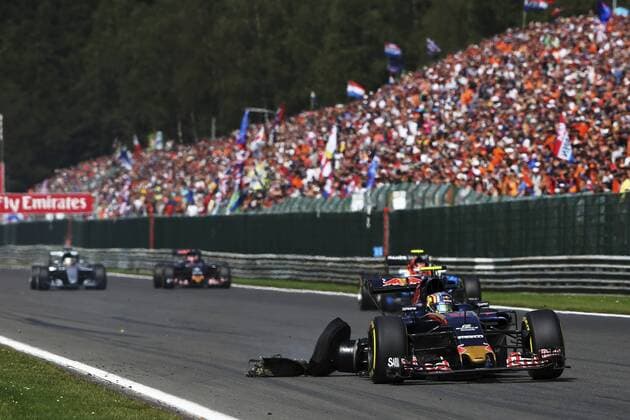 Race of Belgium F1 GP at Spa circuit. In this picture, the car of Carlos Sainz Jr. xRUBIOx  RV RACING PRESS