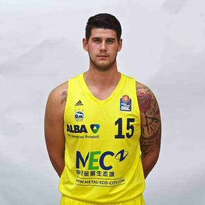 Basketball Berlin 25.08.2016 BBL 1. Bundesliga Saison 2016 2016 Alba Berlin Team Bogdan Radosavljevic (Alba Berlin, No.15)
