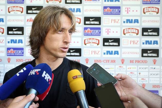 Bilder des Tages - SPORT Croatian national football team gathering 29.08.2016., Zagreb, Croatia - Croatian national football team gathering in Zagreb for the preparations for the upcoming qualifying match against Turkey to go to the World Cup in Russia. Luka Modric.  GoranxStanzl PIXSELL