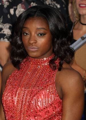 August 28, 2016 - New York, New York, U.S. - Olympic gymnast SIMONE BILES attends the arrivals at the 2016 MTV Video Music Awards held at Madison Square Garden. 2016 MTV Video Music Awards - Arrivals - ZUMAk03_