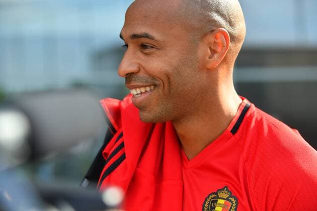Fußball, Training Nationalteam Belgien Belgium s assistant coach Thierry Henry pictured at a training session of Belgian national soccer team Red Devils, on Monday 29 August 2016, in Brussels. The Red Devils will play a World Championships 2018 Qualification game against Cyprus on September 6th. LUCxCLAESSEN  x04921345x