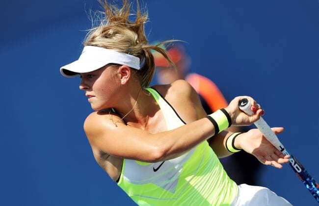 TENNIS - WTA Tennis Damen US Open 2016 NEW YORK CITY,NEW YORK,USA,29.AUG.16 - TENNIS - WTA Tour, US Open 2015, Grand Slam, Flushing Meadows. Image shows Carina Witthoeft (GER). GEPAxpictures xMatthiasxHauer