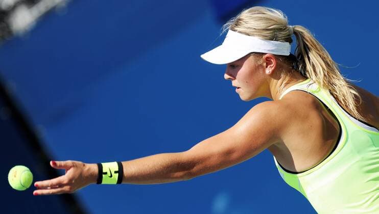 TENNIS - WTA Tennis Damen US Open 2016 NEW YORK CITY,NEW YORK,USA,29.AUG.16 - TENNIS - WTA Tour, US Open 2015, Grand Slam, Flushing Meadows. Image shows Carina Witthoeft (GER). GEPAxpictures xMatthiasxHauer