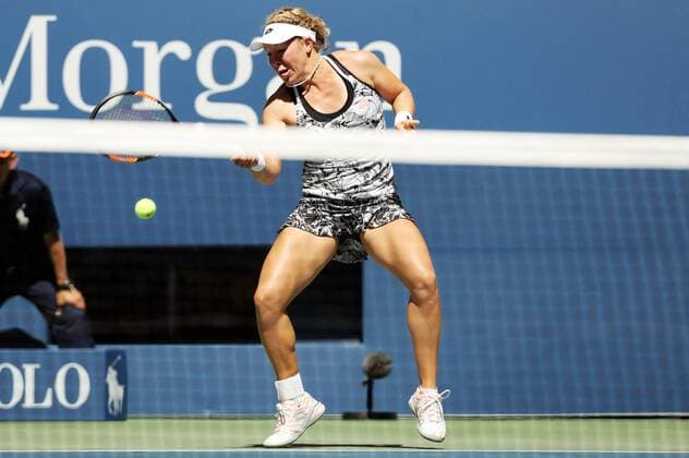 TENNIS - WTA Tennis Damen US Open 2016 NEW YORK CITY,NEW YORK,USA,29.AUG.16 - TENNIS - WTA Tour, US Open 2015, Grand Slam, Flushing Meadows. Image shows Anna-Lena Friedsam (GER). GEPAxpictures xMatthiasxHauer