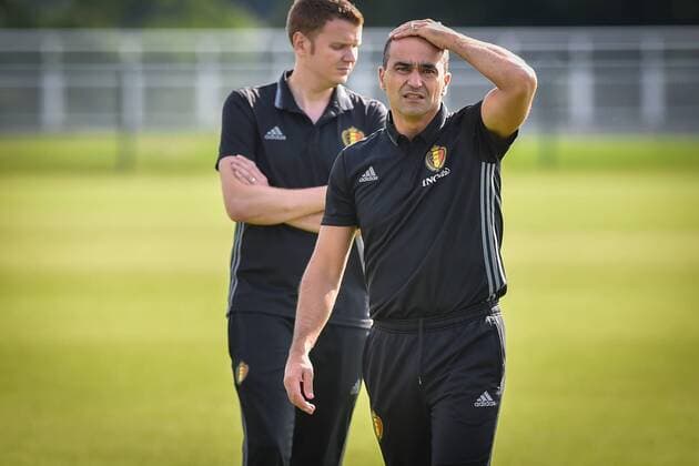 Belgium s head coach Roberto Martinez pictured during a training session of Belgian national soccer team Red Devils, on Monday 29 August 2016, in Brussels. The Red Devils will play a World Championships 2018 Qualification game against Cyprus on September 6th. LUCxCLAESSEN  x04921411x