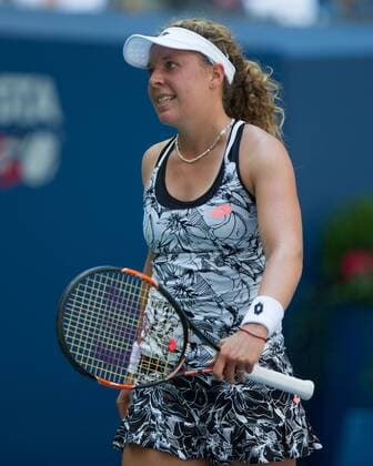ANNA-LENA FRIEDSAM (GER) reagiert veraergert,enttaeuscht, Frust,Aerger,Emotion, Tennis - US Open 2016 - Grand Slam ITF ATP Tennis Herren WTA Tennis Damen - Flushing Meadows - New York - New York - USA - 29 August 2016.