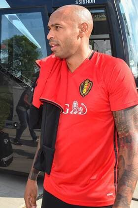 Belgium s assistant coach Thierry Henry pictured as he arrives at a training session of Belgian national soccer team Red Devils, on Monday 29 August 2016, in Brussels. The Red Devils will play a World Championships 2018 Qualification game against Cyprus on September 6th. LUCxCLAESSEN  x04921415x