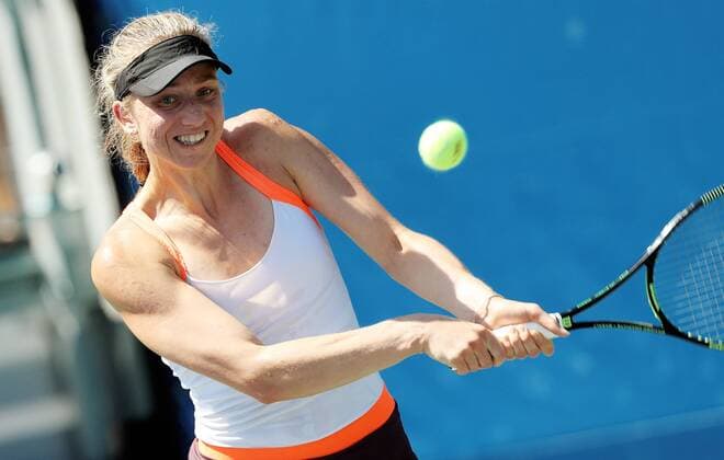 TENNIS - WTA Tennis Damen US Open 2016 NEW YORK CITY,NEW YORK,USA,29.AUG.16 - TENNIS - WTA Tour, US Open 2015, Grand Slam, Flushing Meadows. Image shows Mona Barthel (GER). GEPAxpictures xMatthiasxHauer