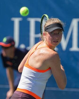 MONA BARTHEL (GER) Tennis - US Open 2016 - Grand Slam ITF ATP Tennis Herren WTA Tennis Damen - Flushing Meadows - New York - New York - USA - 29 August 2016.