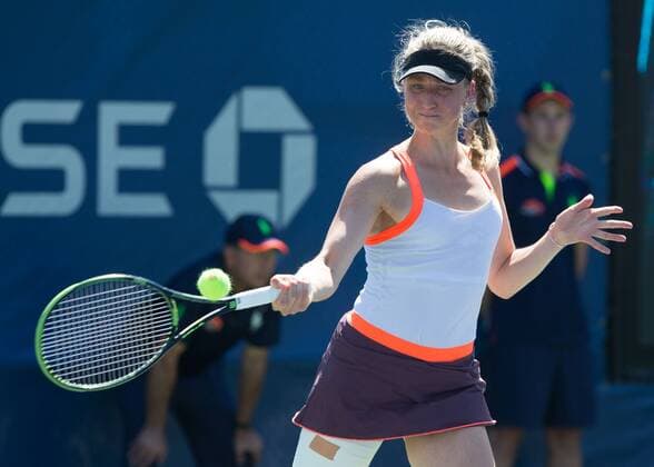 MONA BARTHEL (GER) Tennis - US Open 2016 - Grand Slam ITF ATP Tennis Herren WTA Tennis Damen - Flushing Meadows - New York - New York - USA - 29 August 2016.