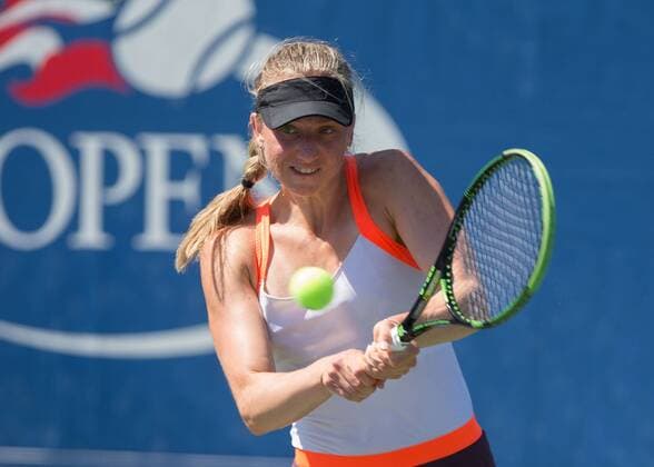 MONA BARTHEL (GER) Tennis - US Open 2016 - Grand Slam ITF ATP Tennis Herren WTA Tennis Damen - Flushing Meadows - New York - New York - USA - 29 August 2016.