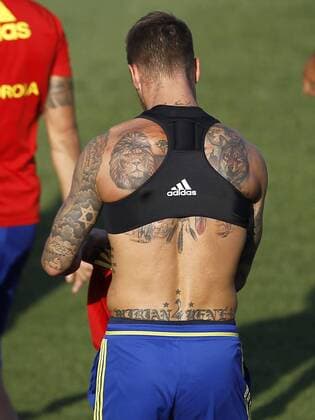 Sergio Ramos. Spanish national team Nationalteam training session. In this picture, Sergio Ramos. xAngelxRiverox 