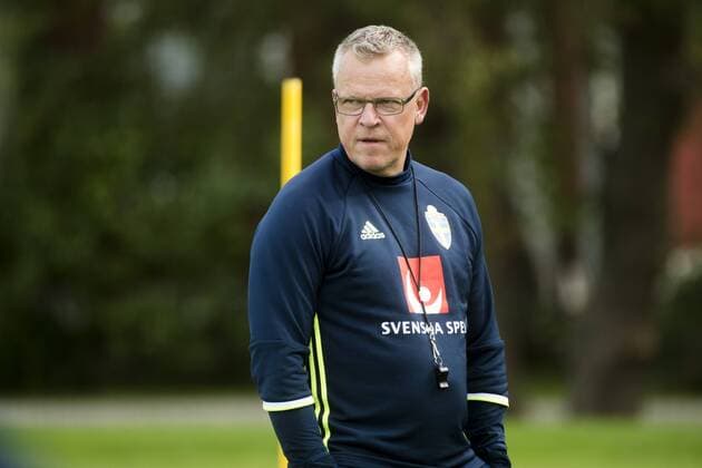 Fußball, Training Nationalteam Schweden 160830 Förbundskapten Janne Andersson under en träning med Sveriges fotbollslandslag den 30 augusti 2016 i Stockholm  Copyright: SIMONxHASTEGRD BB160830BB003