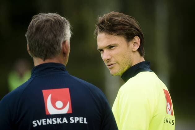 Fußball, Training Nationalteam Schweden 160830 Albin Ekdal under en träning med Sveriges fotbollslandslag den 30 augusti 2016 i Stockholm  Copyright: SIMONxHASTEGRD BB160830BB006