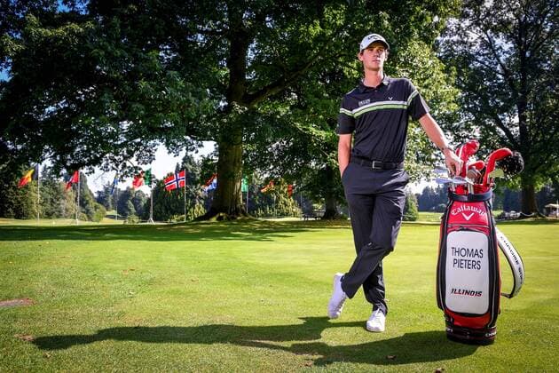 Belgian Thomas Pieters poses for the photographer at the Thomas Pieters Belgian Tour golf event in Tervuren, Tuesday 30 August 2016. LUCxCLAESSEN  x04921906x