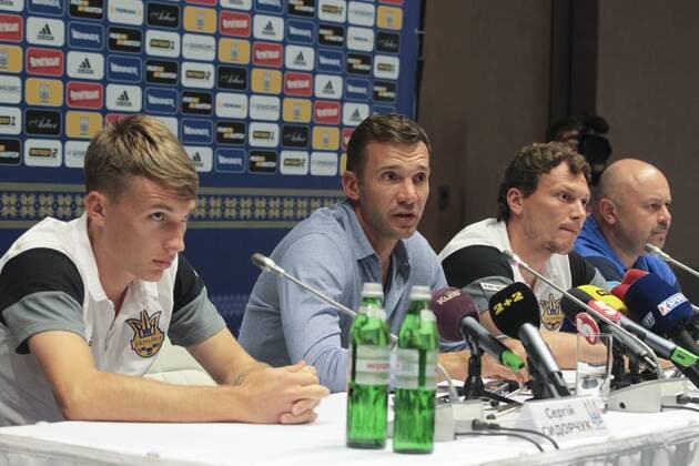 press conference PK Pressekonferenz Of Head Coach Of National Football Team Andrii Shevchenko Kyiv  Copyright: PereversevxOleg 471788