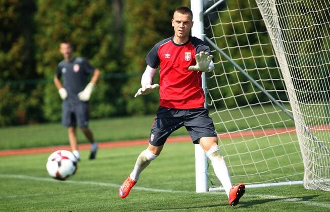 Fußball, Training Nationalteam Serbien 30.08.2016 Stara Pazova Serbia national team Nationalteam training men s football Aleksandar Jovanovic : 