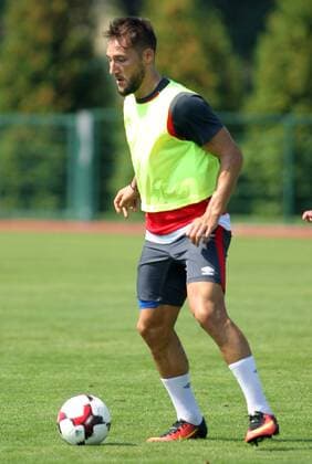 Fußball, Training Nationalteam Serbien 30.08.2016 Stara Pazova Serbia national team Nationalteam training men s football Nemanja Gudelj : 