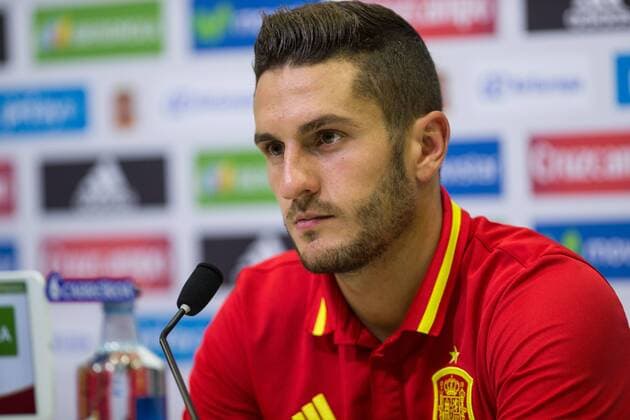 Fußball, Nationalteam Spanien Pressekonferenz Spanish Koke Resurrecccion during the press conference PK Pressekonferenz of the concentration of Spanish football team at Ciudad del Futbol de Las Rozas before the qualifying for the Russia world cup in 2017 August 30, 2016.  (20160830003)