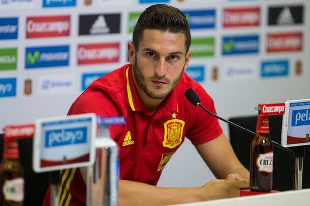 Spanish Koke Resurrecccion during the press conference PK Pressekonferenz of the concentration of Spanish football team at Ciudad del Futbol de Las Rozas before the qualifying for the Russia world cup in 2017 August 30, 2016.  (20160830022)