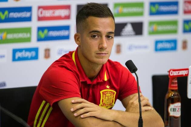Spanish Lucas Vazquez during the press conference PK Pressekonferenz of the concentration of Spanish football team at Ciudad del Futbol de Las Rozas before the qualifying for the Russia world cup in 2017 August 30, 2016.  (20160830023)