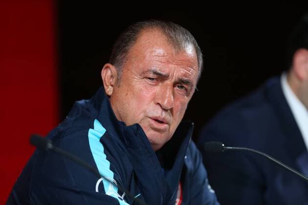 Fußball, Nationalteam Türkei Pressekonferenz Turkey National Football Team head coach gives a press conference PK Pressekonferenz on the eve of the team s Friendly match against Russia, on August 30, 2016 at Antalya Arena in Antalya , Turkey. Pictured: Coach Fatih Terim 