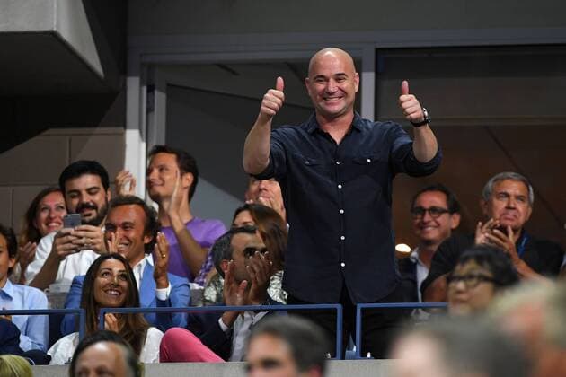 Andre Agassi (USA) TENNIS : US Open 2016 - 30 08 2016 TennisMagazine Panoramic 