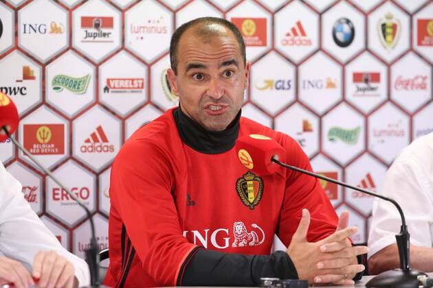 Belgium s head coach Roberto Martinez pictured during a press conference PK Pressekonferenz of Belgian national soccer team Red Devils, on Wednesday 31 August 2016, in Brussels. The Red Devils are preparing for a friendly match against Spain tomorrow, and a World Championships 2018 Qualification game against Cyprus on September 6th. VIRGINIExLEFOUR  x04922769x
