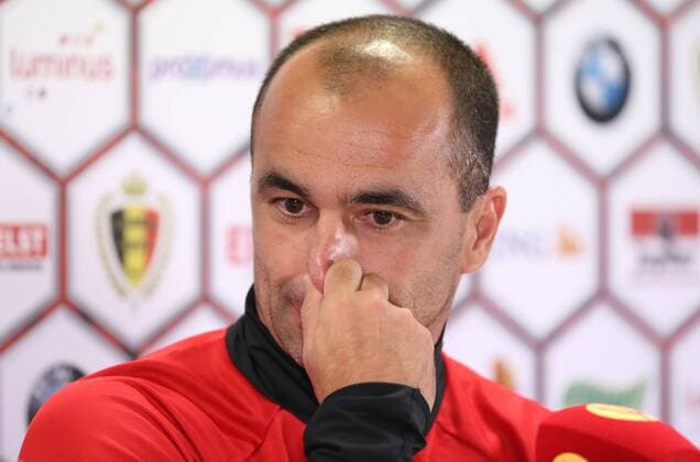 Belgium s head coach Roberto Martinez pictured during a press conference PK Pressekonferenz of Belgian national soccer team Red Devils, on Wednesday 31 August 2016, in Brussels. The Red Devils are preparing for a friendly match against Spain tomorrow, and a World Championships 2018 Qualification game against Cyprus on September 6th. VIRGINIExLEFOUR  x04922773x