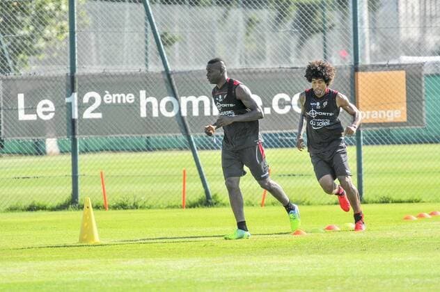 Fußball, Training OGC Nizza mit Balotelli Mario Balotelli ( Nice ) Training FOOTBALL : Mario Balotelli - Training - OGC Nizza - 01 09 2016 NorbertScanellax 