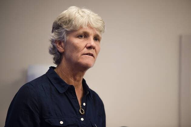 160901 Pia Sundhage PK den 1 september 2016 i Stockholm  Copyright: SIMONxHASTEGARD BB160901BB014