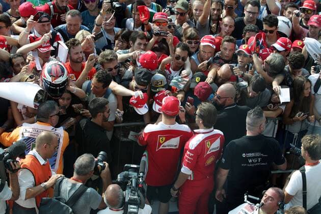Italian Grand Prix, Monza 01 - 04 September 2016 01.09.2016 - Autograph session, Kimi Raikkonen (FIN) Scuderia Ferrari SF16-H 