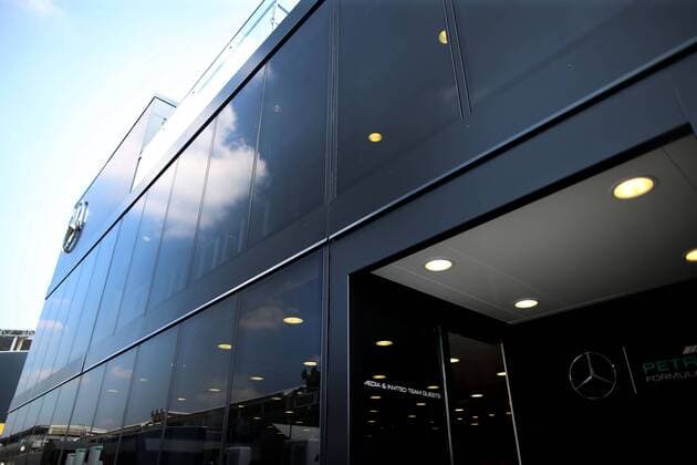 Motorsports: FIA Formula One World Championship WM Weltmeisterschaft 2016, Grand Prix of Italy, motorhome of Mercedes AMG Petronas Formula One Team xHOCHxZWEIx
