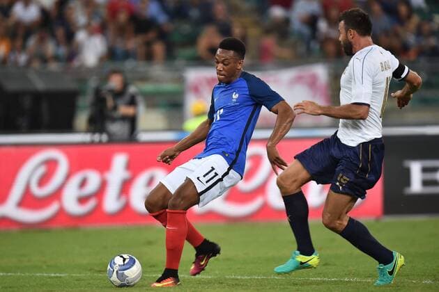 Anthony Martial France Goal celebration Bari 01-09-2016 Stadio San Nicola Football Friendly Match Italy - France andreaxstaccioli