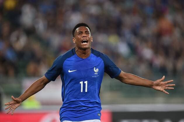 Anthony Martial France Goal celebration Bari 01-09-2016 Stadio San Nicola Football Friendly Match Italy - France andreaxstaccioli