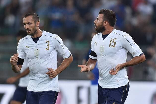 Giorgio Chiellini, Andrea Barzagli Italia Bari 01-09-2016 Stadio San Nicola Football Friendly Match Italy - France andreaxstaccioli