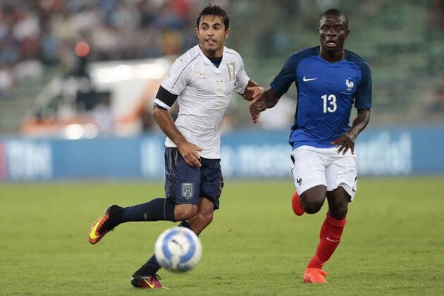 Eder Citadin Martins (Inter) Italia, N Golo Kante (Chelsea), Bari 01-09-2016 Stadio San Nicola Football Friendly Match Italy - France cesarexpurini