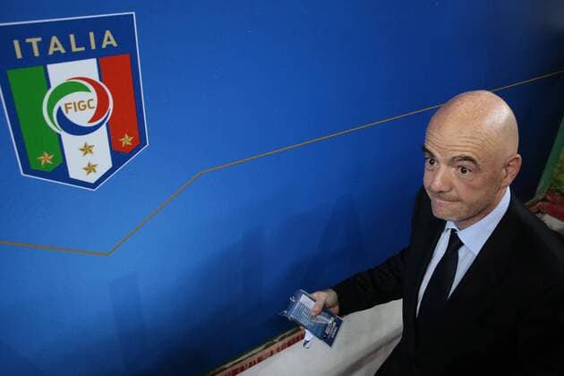 Themen der Woche - Sport Bilder des Tages - SPORT Gianni Infantino President FIFA Bari 01-09-2016 Stadio San Nicola Football Friendly Match Italy - France cesarexpurini