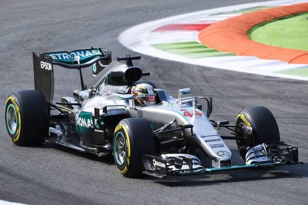 Motorsports: FIA Formula One World Championship WM Weltmeisterschaft 2016, Grand Prix of Italy, 44 Lewis Hamilton (GBR, Mercedes AMG Petronas Formula One Team), xHOCHxZWEIx