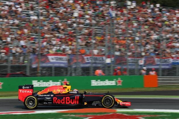 Italian Grand Prix, Monza 01 - 04 September 2016 - Free Practice 1, Max Verstappen (NED) Red Bull Racing RB12 