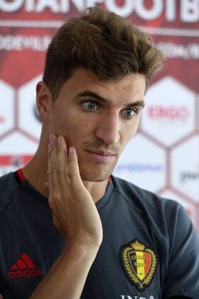 Fußball - PK Nationalteam Belgien Thomas Meunier defender of Belgium FOOTBALL : Belgique - Conference de presse - Bruxelles - 02 09 2016 Photonews Panoramic  665795173