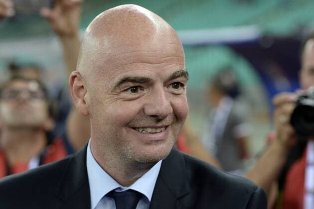 Bari, Italien - Fussball, Nationalteam Länderspiel, Testspiel, Italien vs. Frankreich: Gianni Infantino 