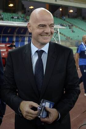 Bari, Italien - Fussball, Nationalteam Länderspiel, Testspiel, Italien vs. Frankreich: Gianni Infantino 