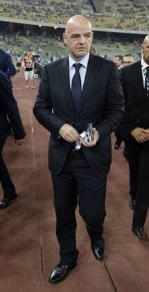 Bari, Italien - Fussball, Nationalteam Länderspiel, Testspiel, Italien vs. Frankreich: Gianni Infantino 
